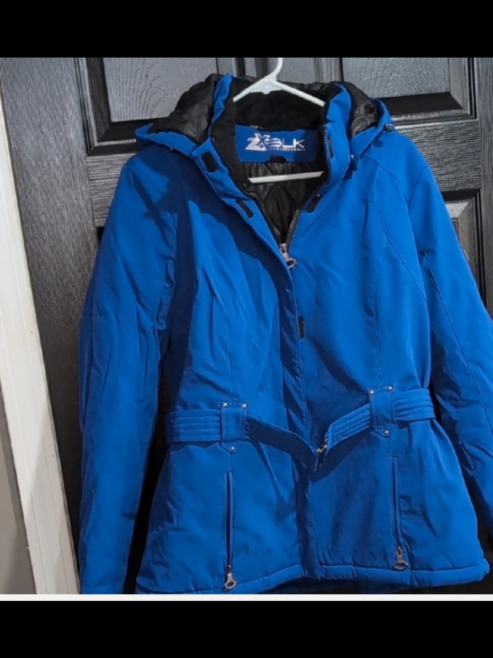 Zeroxposur BLK Women's Blue Insulated Hooded Jacket